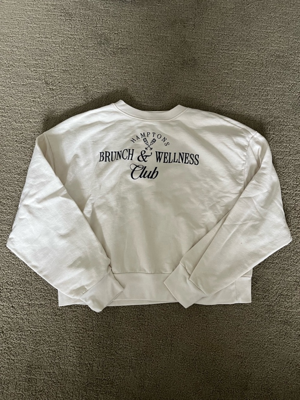 Hamptons Brunch and Wellness Club crew sweatshirt